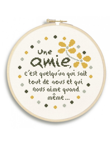 Lili Points - Kit point de croix - Une amie