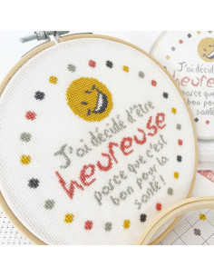 Lili Points - Kit point de croix - Heureuse