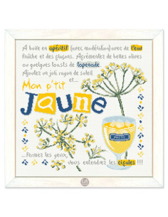 Lili Points - Fiche point de croix compté - Mon p'tit jaune