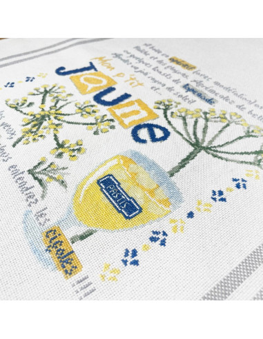 Lili Points - Fiche point de croix compté - Mon p'tit jaune
