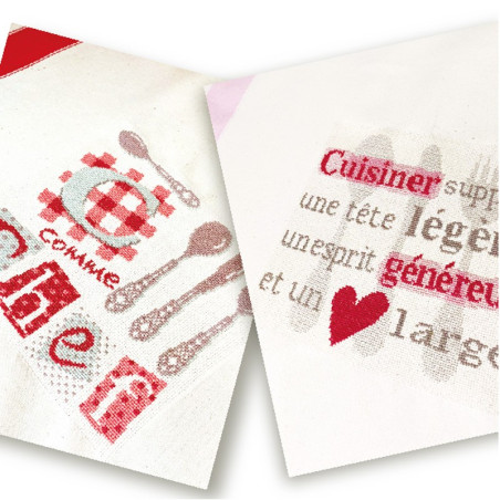 Lili Points - En cuisine - Fiche de broderie au point de croix compté
