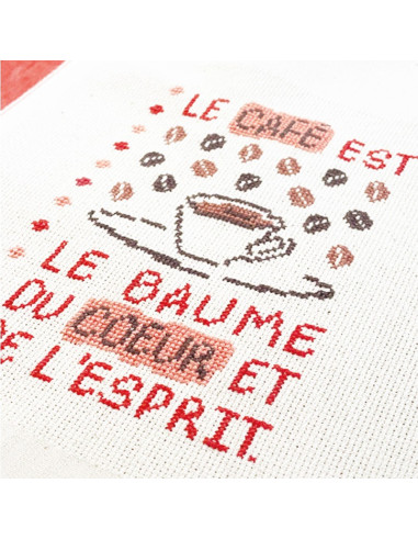 Lili Points - Thé et café - Fiche de broderie au point de croix compté