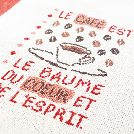 Lili Points - Thé et café - Fiche de broderie au point de croix compté