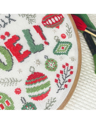 Lili Points - Fiche point de croix compté - Joyeux Noël