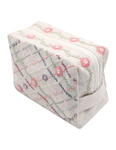 Kit de broderie traditionnelle "Grande trousse fleurie " de Un Chat dans l'aiguille