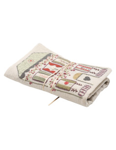 Kit de broderie traditionnelle "Porte ciseaux & aiguilles des brodeuses" de Un Chat dans l'aiguille
