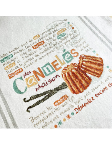Lili Points - Fiche point de croix compté - Les cannelés