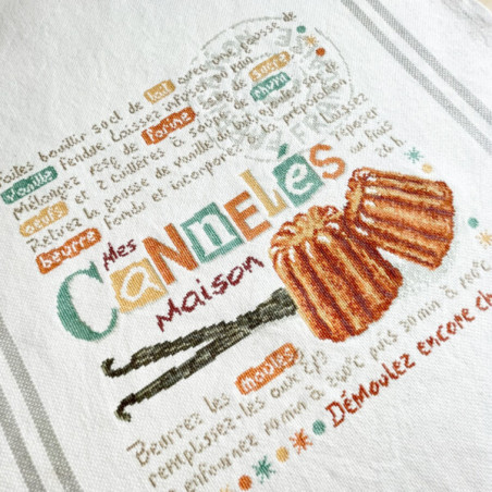 Lili Points - Fiche point de croix compté - Les cannelés
