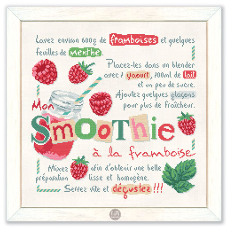 Lili Points - Fiche point de croix compté - Smoothie