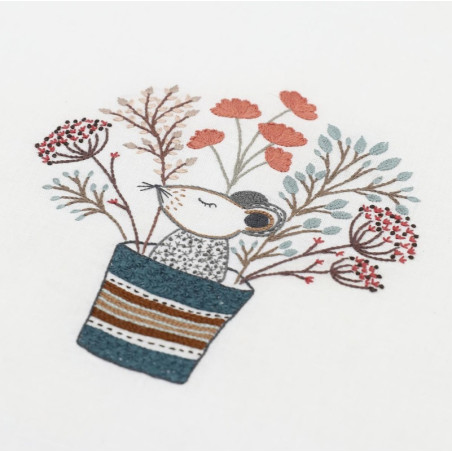 Kit de broderie traditionnelle "Rémi la souris" de Un Chat dans l'aiguille