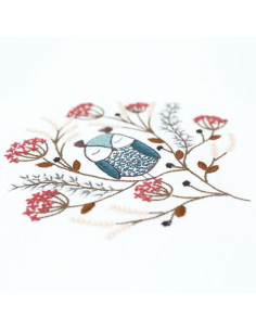 Kit de broderie traditionnelle "Antoinette la chouette" de Un Chat dans l'aiguille