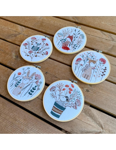 Kit de broderie traditionnelle "Fernand le faon" de Un Chat dans l'aiguille