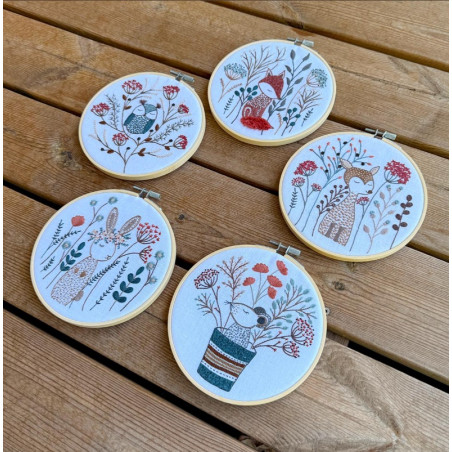 Kit de broderie traditionnelle "Fernand le faon" de Un Chat dans l'aiguille