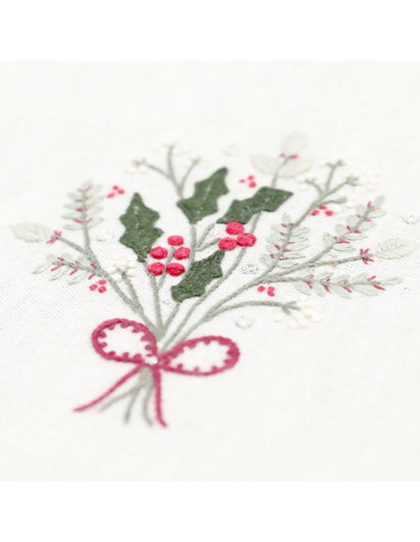 Kit de broderie traditionnelle "Ruban d'hiver" de Un Chat dans l'aiguille