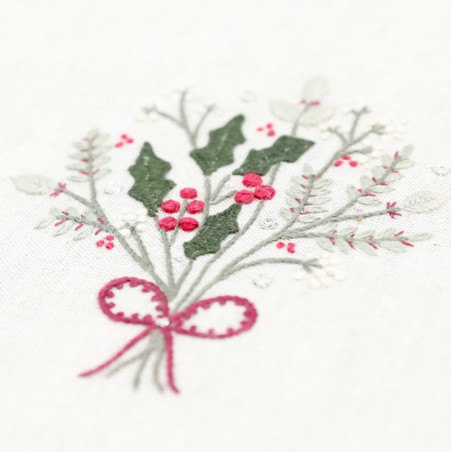 Kit de broderie traditionnelle "Ruban d'hiver" de Un Chat dans l'aiguille