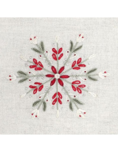 Kit de broderie traditionnelle "Sous les étoiles" de Un Chat dans l'aiguille