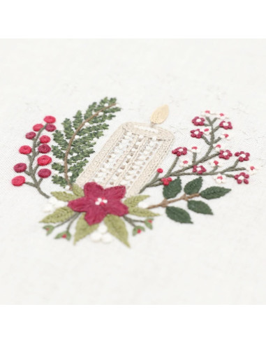 Kit de broderie traditionnelle "Lueur d'hiver" de Un Chat dans l'aiguille