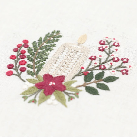 Kit de broderie traditionnelle "Lueur d'hiver" de Un Chat dans l'aiguille