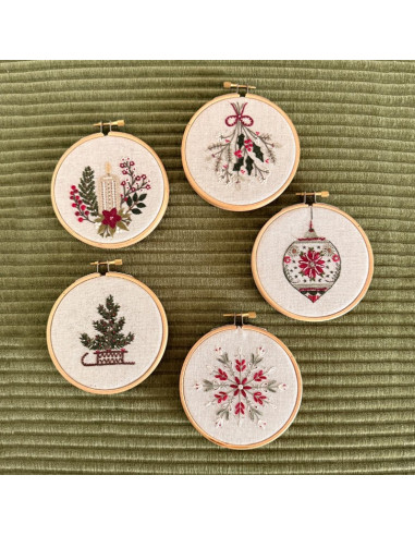 Kit de broderie traditionnelle "Lueur d'hiver" de Un Chat dans l'aiguille