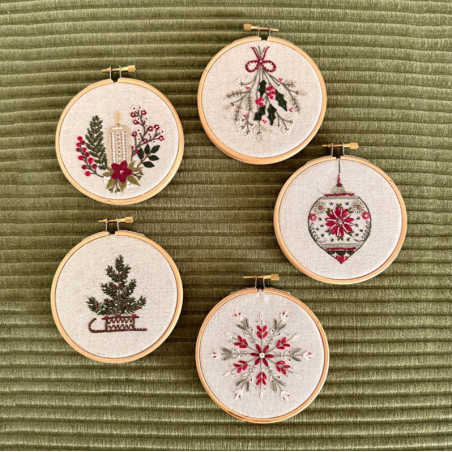Kit de broderie traditionnelle "Lueur d'hiver" de Un Chat dans l'aiguille