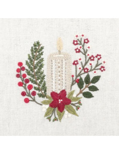 Kit de broderie traditionnelle "Lueur d'hiver" de Un Chat dans l'aiguille