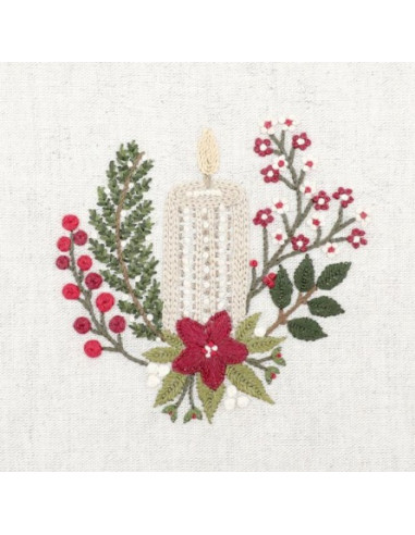 Kit de broderie traditionnelle "Lueur d'hiver" de Un Chat dans l'aiguille