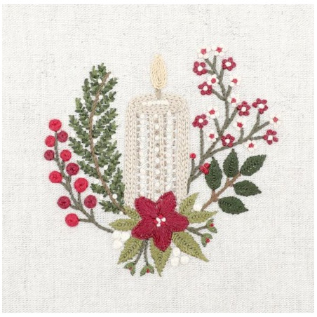 Kit de broderie traditionnelle "Lueur d'hiver" de Un Chat dans l'aiguille