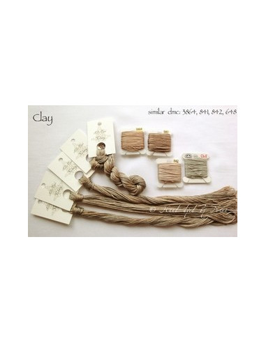 Fil Nina's Threads - coton mouliné - Clay