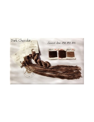 Fil Nina's Threads - coton mouliné - Dark Chocolat