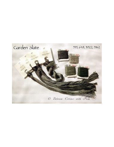 Fil Nina's Threads - coton mouliné - Garden Slate