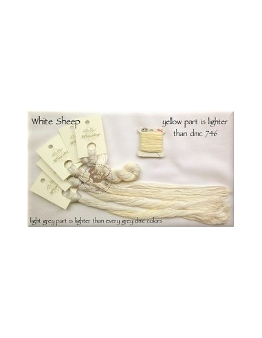 Fil Nina's Threads - coton mouliné - White sheep