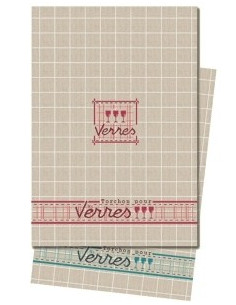 Lili Points - Fiche idée pour torchon "Verres"