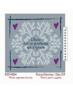 Lili Points - Flocon bleu + perles