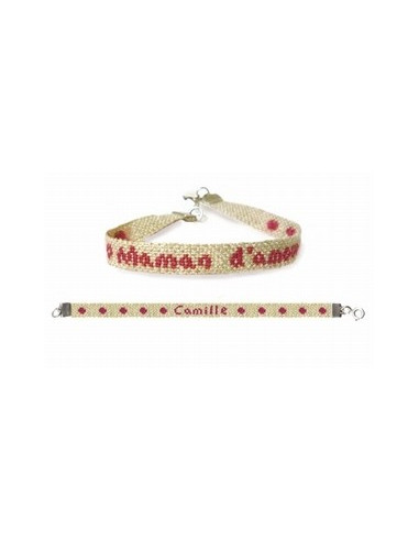 Lili Points - Bracelet à broder coloris ficelle