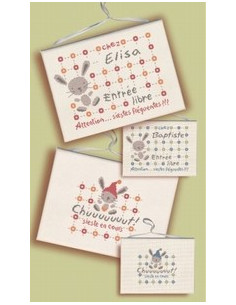 Lili Points - Panneaux de porte naissance
