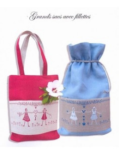 Marie Suarez - Grands sacs avec fillettes    