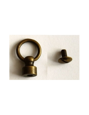 Bouton - or antique avec anneau