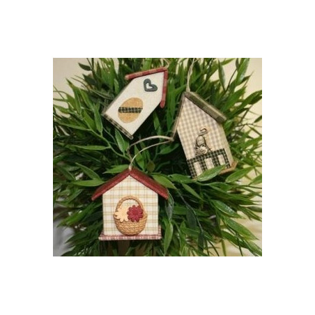 Kit de cartonnage - 3 Mini maisonnettes