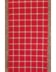 Bande à carreaux rouge