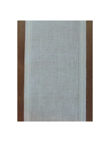 Bande écru avec bordure damier