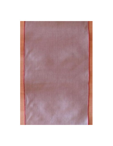 Bande nature bordure rouge