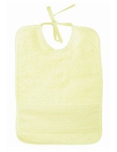 Bavoir pour bébé - éponge - jaune