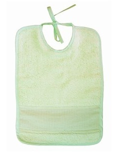 Bavoir pour bébé - éponge - vert clair