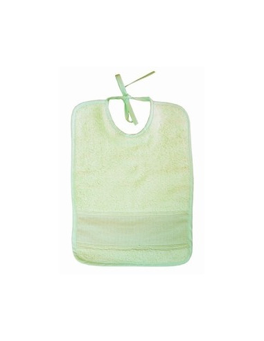 Bavoir pour bébé - éponge - vert clair