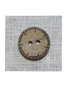 Bouton Coco - rond 18 mm