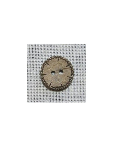 Bouton Coco - rond 18 mm