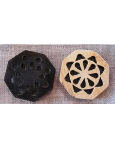 Bouton en corne - rond 34 mm