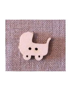 Bouton bois - Poussette