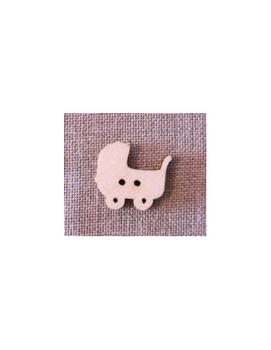 Bouton bois - Poussette