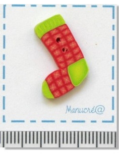 Bouton en Pâte Polymère - Chaussette